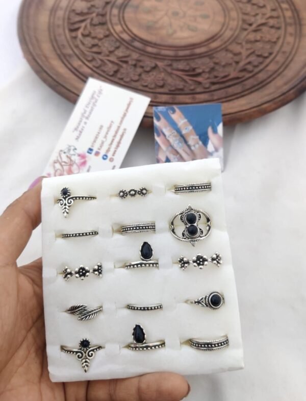 Oxidised ring - total -15 pcs