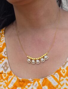 Invisible ad necklace stone 5 star