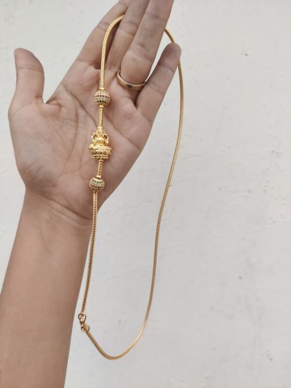 Gold plated Lakshmi chain