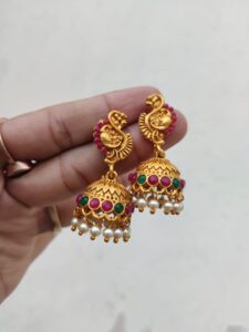 Peacock jhumki
