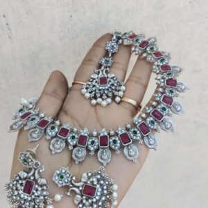 26831291-68d3-479a-a2a8-85558594ae47.jpeg Pink oxidised set