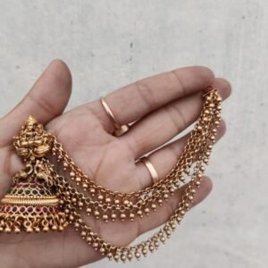 Temple Jhumka with Mattel
