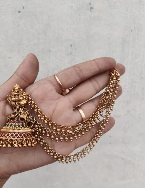Temple Jhumka with Mattel