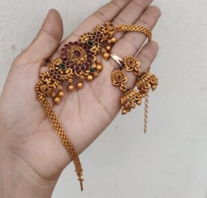 Copper round choker set