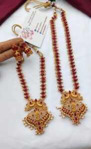 Pink lakshmi semi bridal set