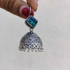 48357ce2-2585-4eff-b9dc-34942576c4f3.jpeg Blue oxidised jhumki