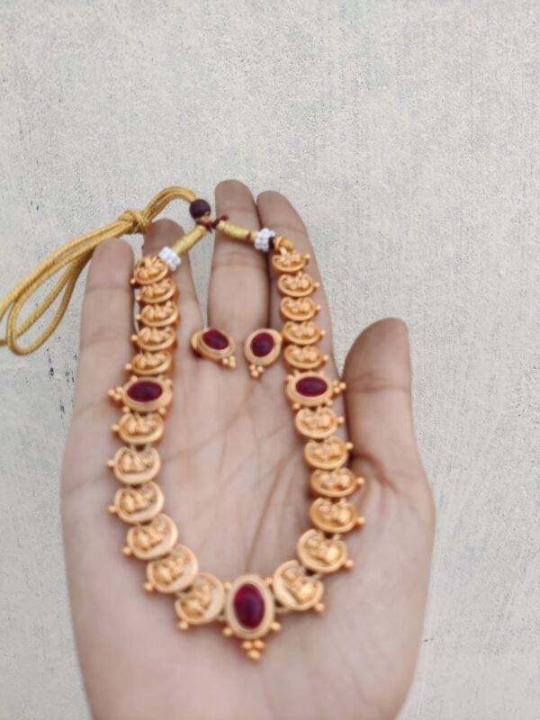 Lakshmi temple necklace