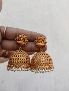 Heavy bridal earrings