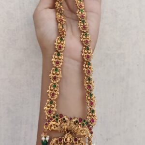 523280a8-6965-4dba-8df0-ecb814ca6b39.jpeg Temple mid length set with green beads