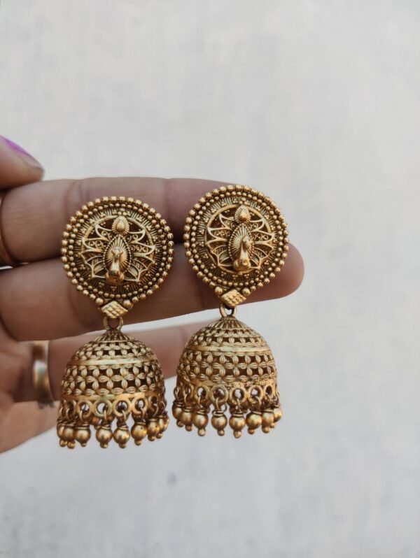 Peacock earrings