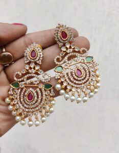 Cz premium stone earrings