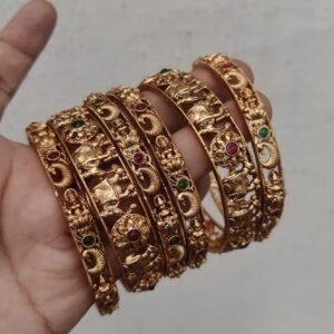 Temple bangles with elephant2,6