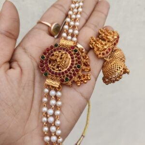 83f89794-e268-4c4d-a423-a5b52841cdf1.jpeg Pearl lakshmi choker with jhumki