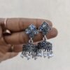 Stone of white set jhumka