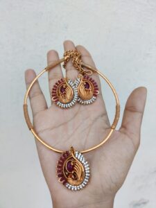 Peacock choker set