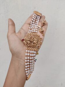 Pearl Lakshmi choker set