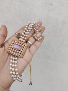 Baby pink set pearl