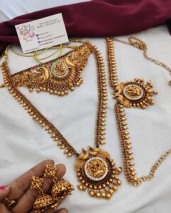 Temple semi bridal set