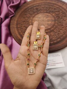 Cz white gold Multi set