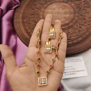 Cz white gold Multi set