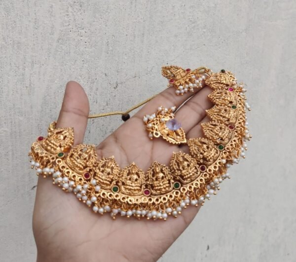 Lakshmi temple necklace
