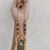 Green chain set with jhumki