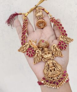 Temple necklace Lakshmi