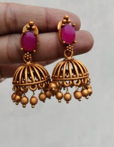 Pink Jhumkas 2