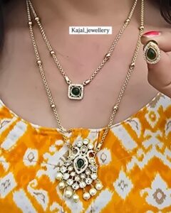 Double layer Cz set green