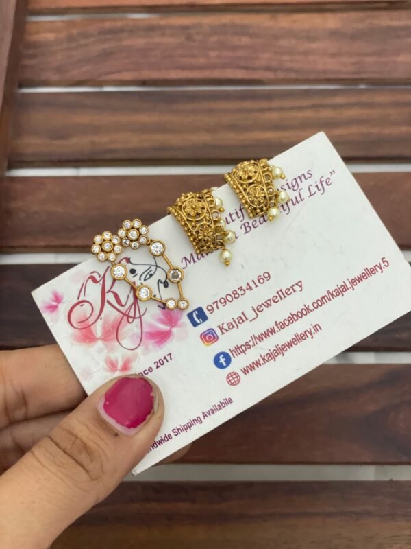 Cz bugadi earrings