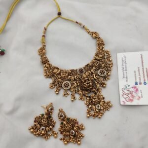 Temple lakshmi necklace set