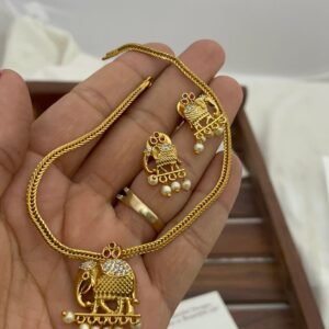 Elephant temple necklace set