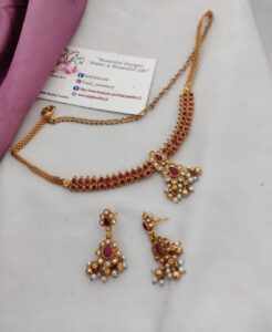 Pink guttapusulu kemp choker