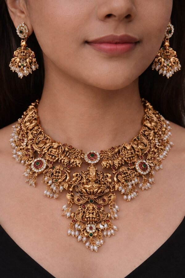 Temple Lakshmi necklace