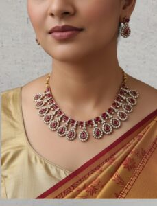 Kemp maroon stone set