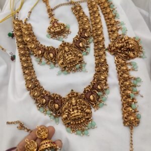 Turquoise heavy semi bridal set