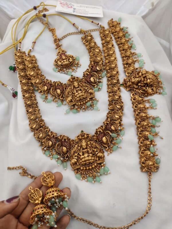 Turquoise heavy semi bridal set