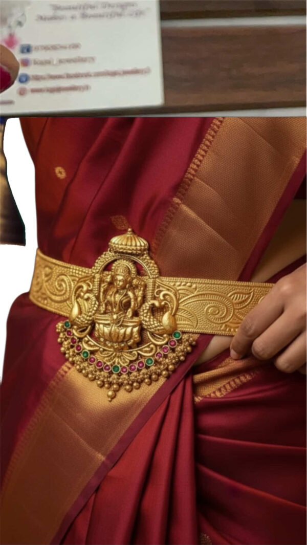 Lakshmi hip belt golden beads