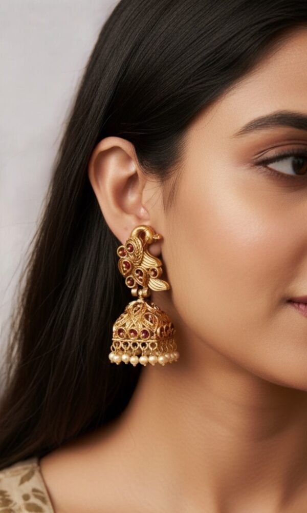 Peacock jhumki