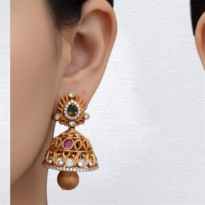 Premium gold jhumkiis
