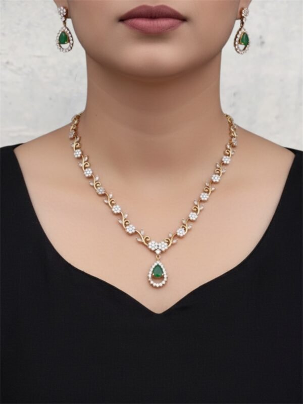 Cz simple elegant necklace