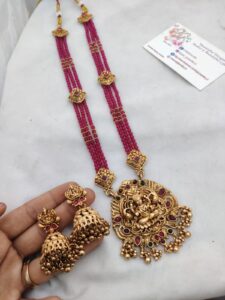 Pink temple long Harram set