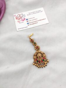 Golden beads nethi  set