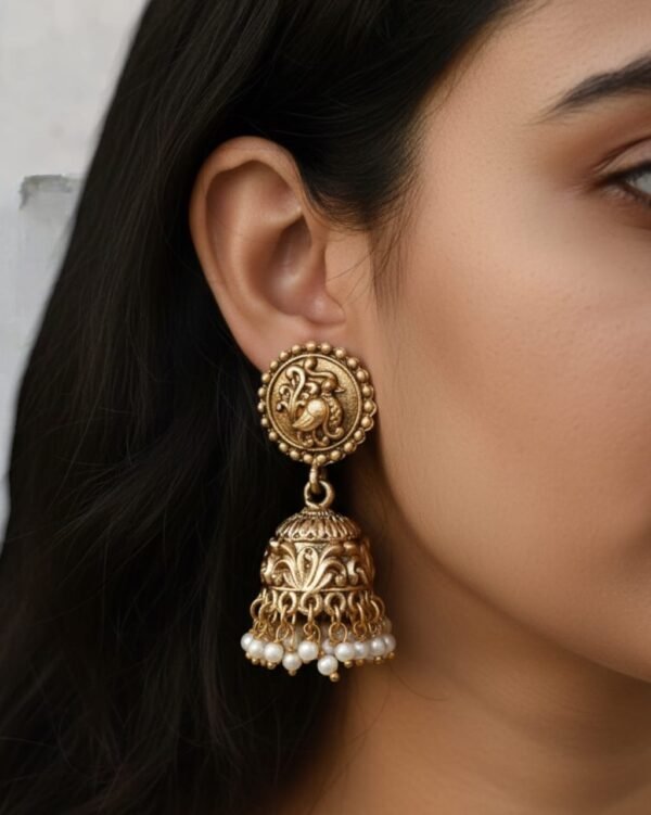 Peacock jhumki