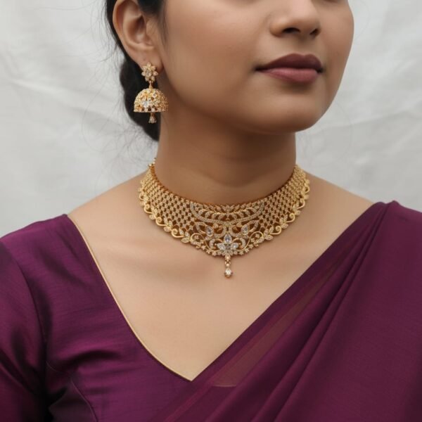 American diamond necklace set