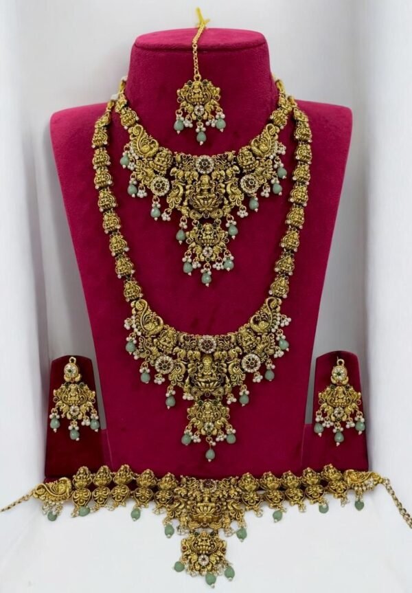 Turquoise semi bridal set