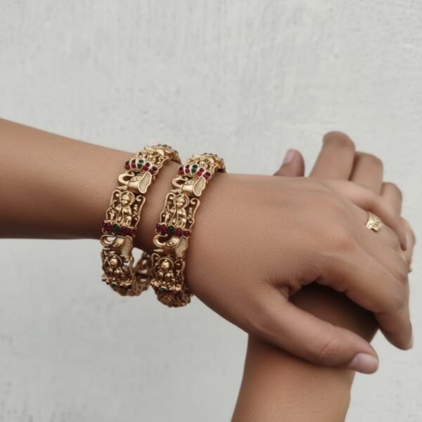 Lakshmi elephant bangles set of 2