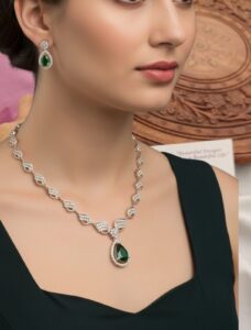 Ad green necklace