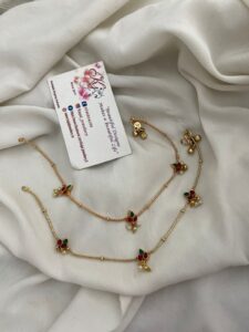 Kemp anklets pearl beads
