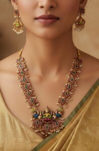 Meenakari kemp peacock harram